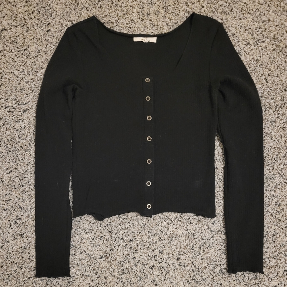 Chelsea & Violet Cropped Ribbed Top